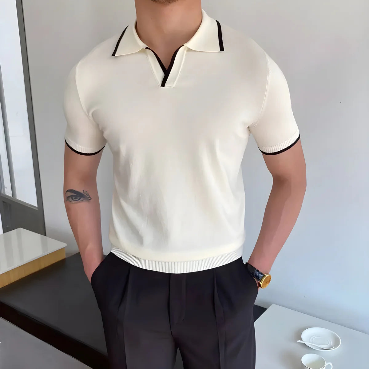 POLO CON COLLETTO